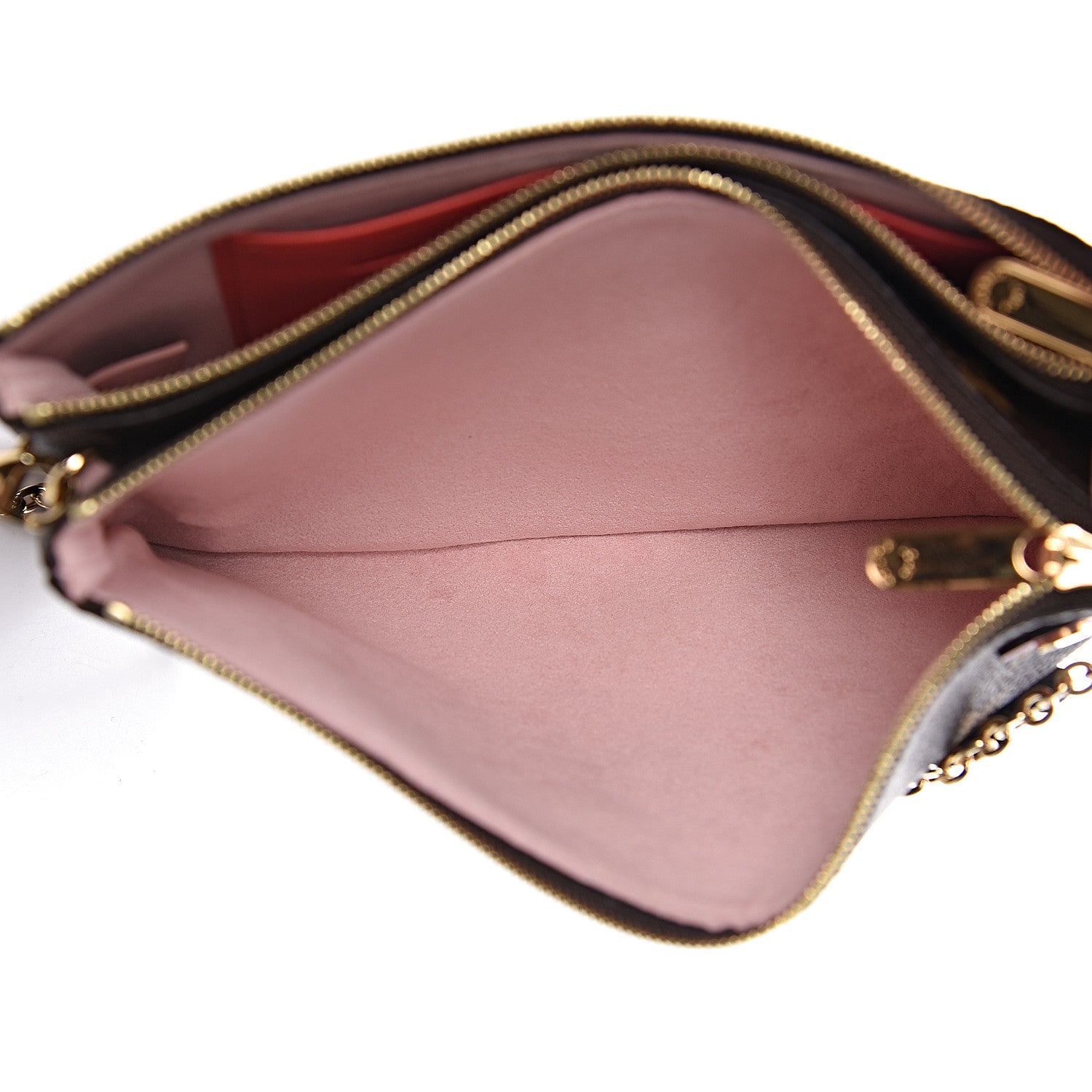 Louis Vuitton Monogram Blooming Flowers Double Zip Pochette 5 of 10