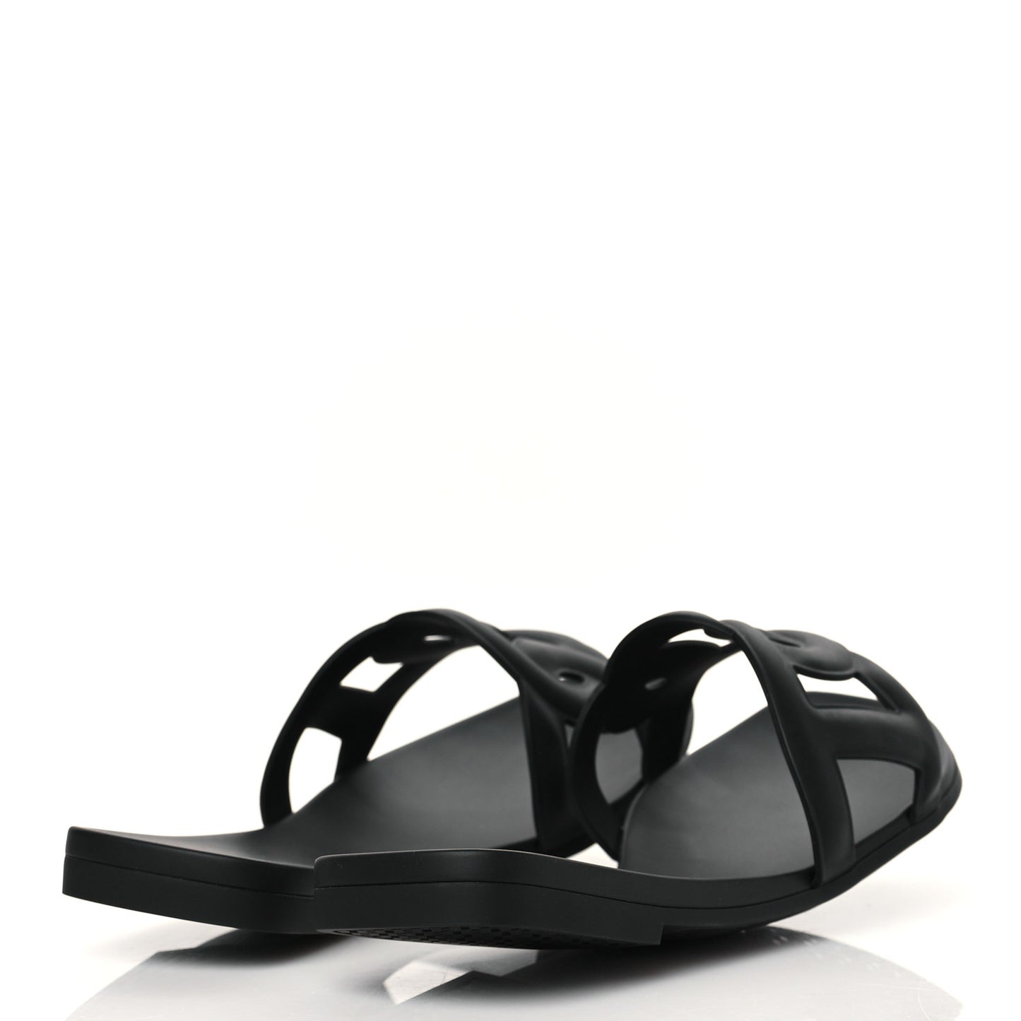 Rubber Aloha Sandals 40 Black