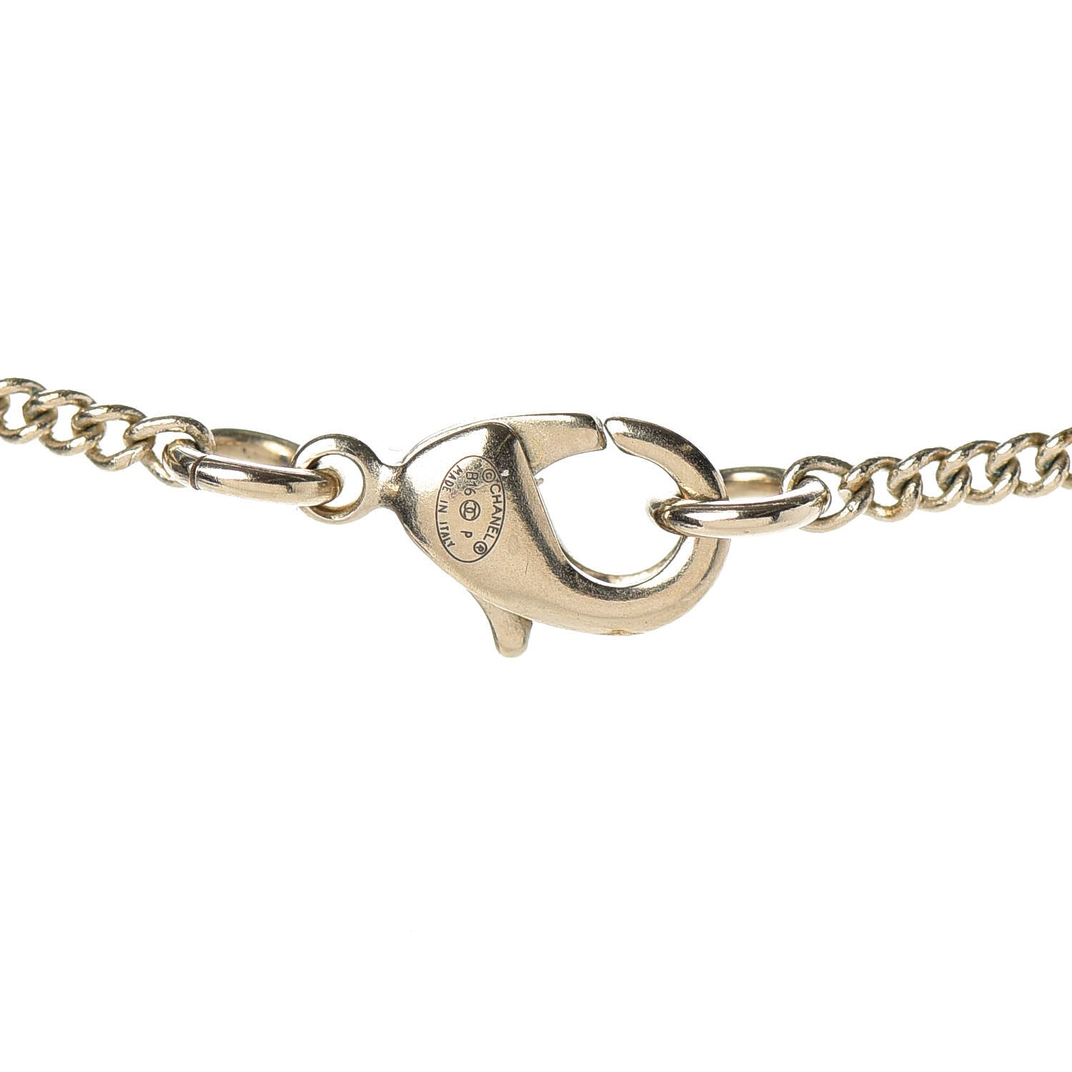 Chanel Pearl CC Drop Necklace Gold 5 of 6