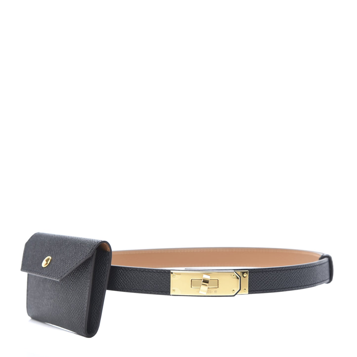 Epsom Kelly Pocket Belt Black
