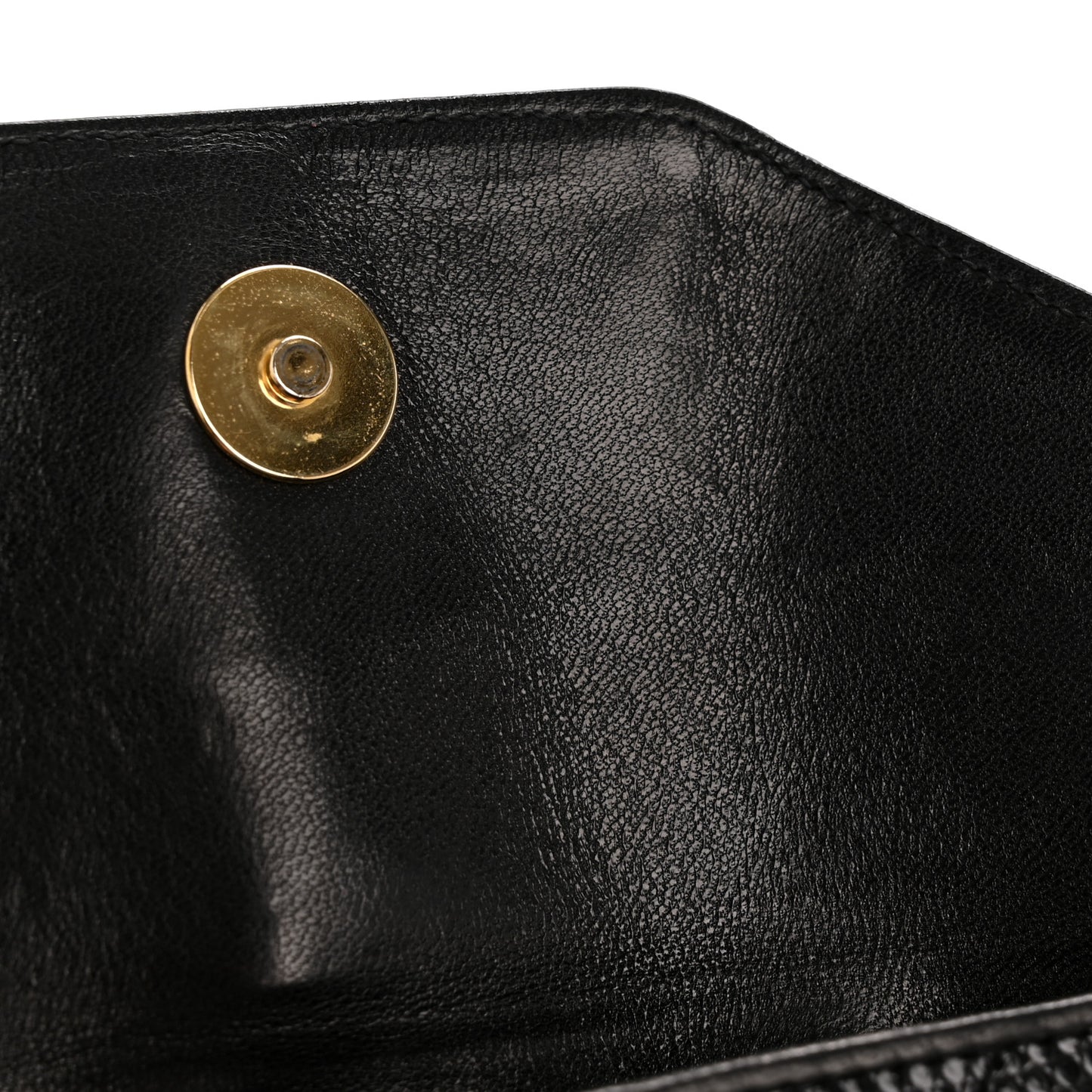 Lizard Quilted Small Tassel Camera Case Black