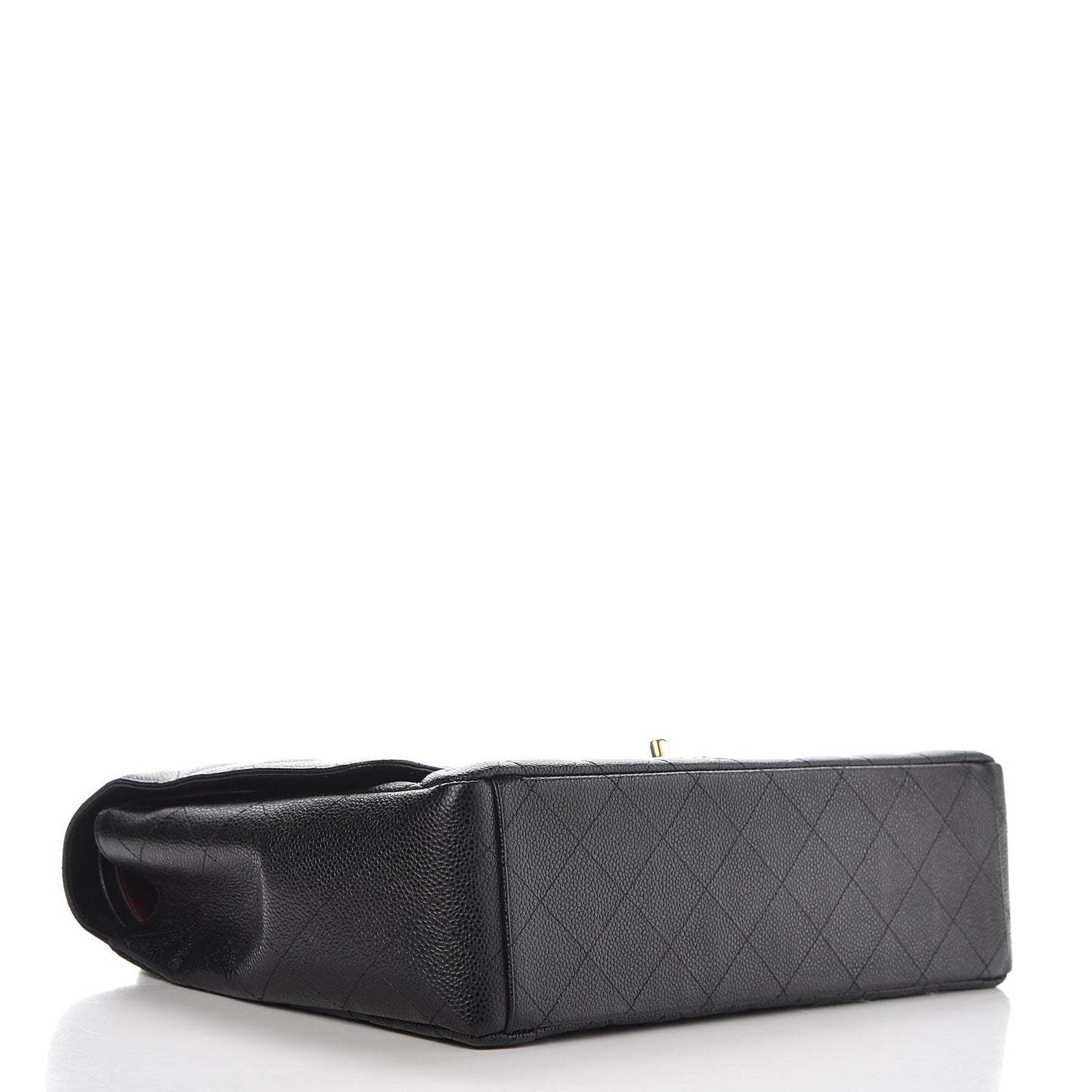 Caviar Quilted Maxi Double Flap Black