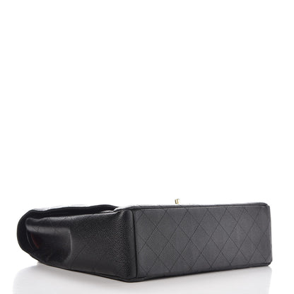 Chanel Caviar Quilted Maxi Double Flap Black 5 of 10