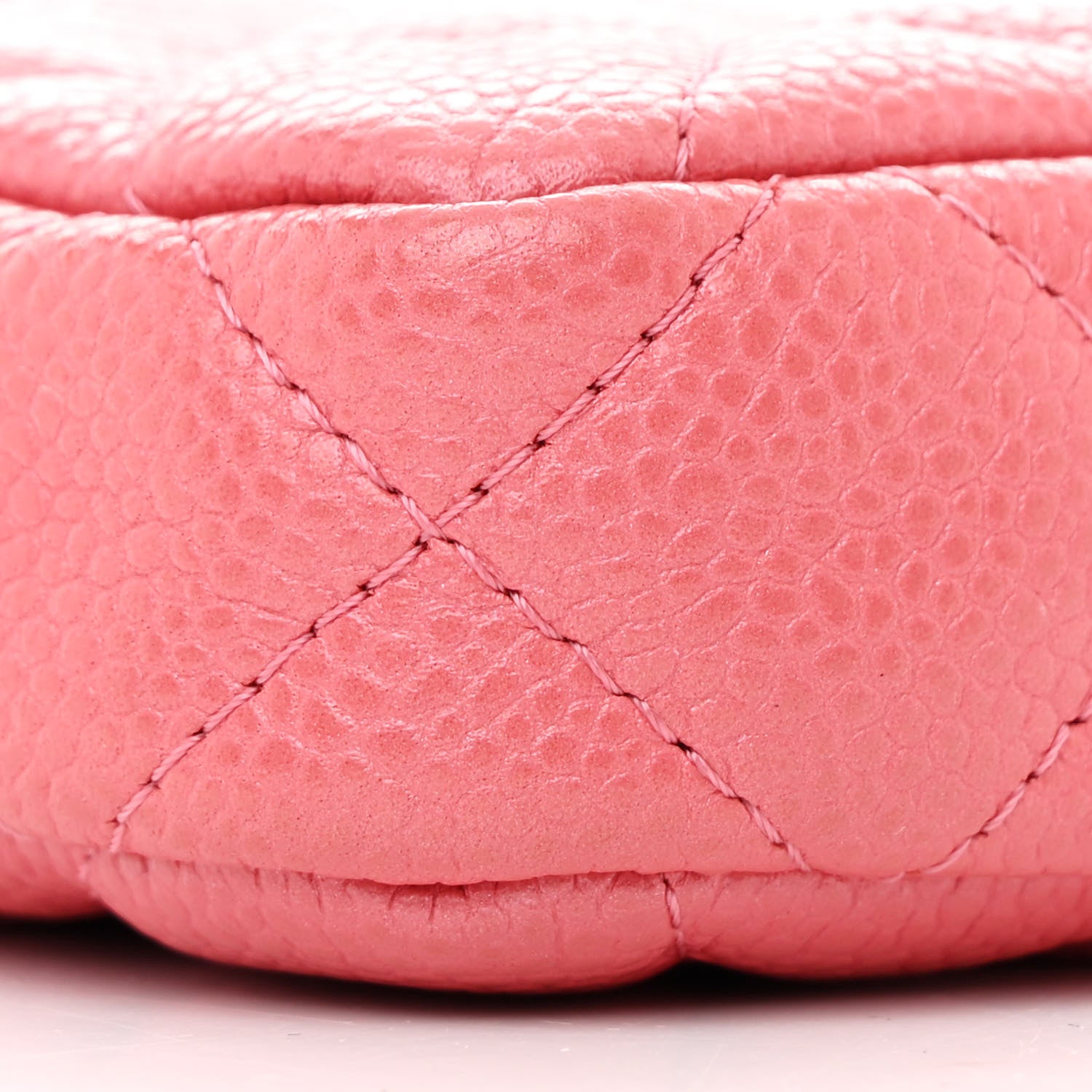 Chanel Iridescent Caviar Quilted Small Clutch With Chain Pink 12 of 13