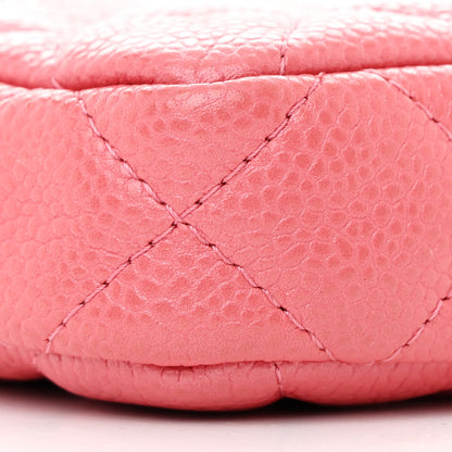 Chanel Iridescent Caviar Quilted Small Clutch With Chain Pink 12 of 13