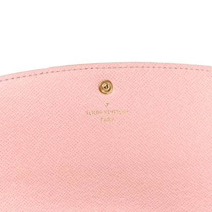 Louis Vuitton Damier Azur Emilie Wallet Rose Ballerine 6 of 10