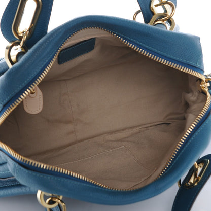 Chloe Calfskin Medium Paraty Peacock Blue 5 of 7