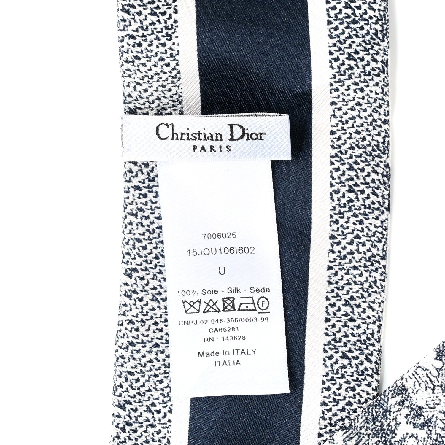 Christian Dior Silk Toile De Jouy Reverse Capri Mitzah Scarf Navy Blue 3 of 3