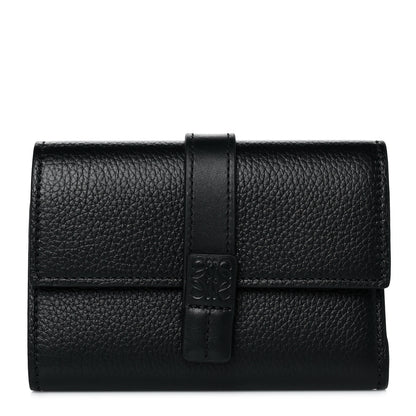 Loewe Grained Calfskin Small Vertical Wallet Black 1 of 9