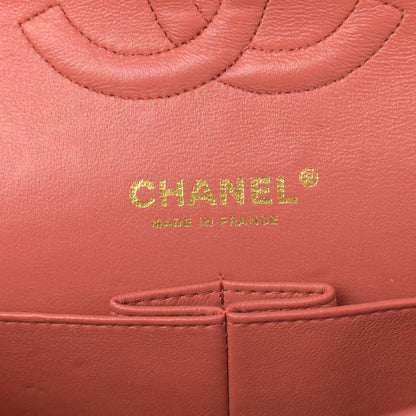 Chanel Caviar Quilted Medium Double Flap Coral 6 of 14