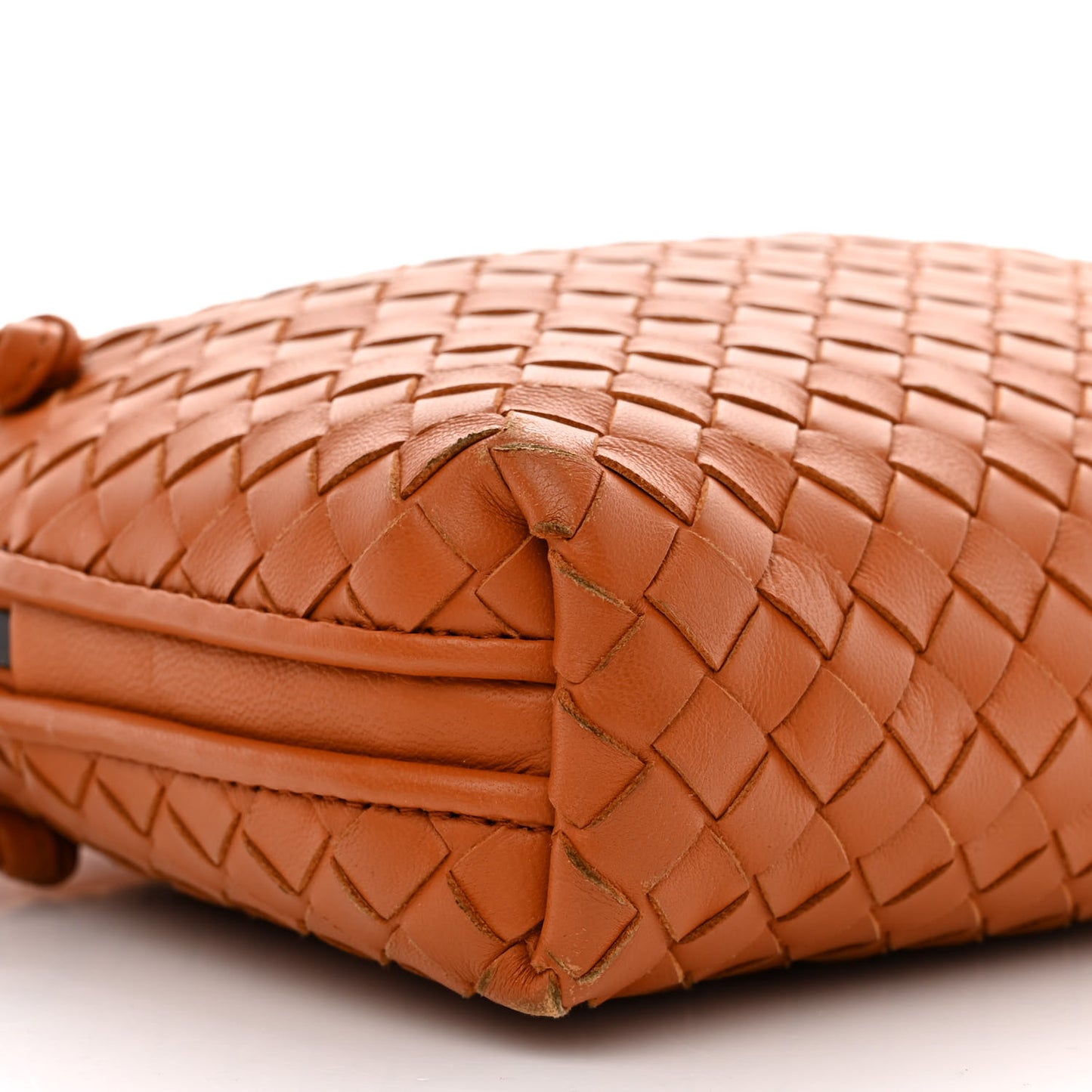 Nappa Intrecciato Nodini Crossbody Messenger Noce