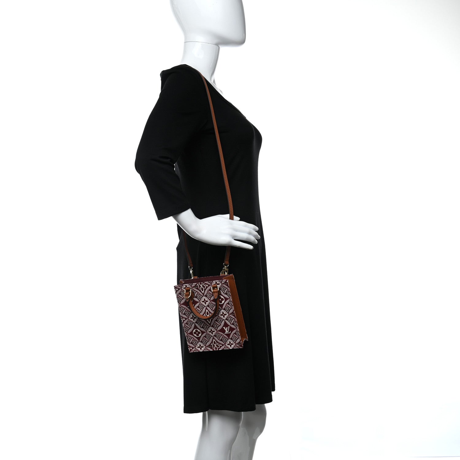 Louis Vuitton Jacquard Since 1854 Petit Sac Plat Bordeaux 2 of 11