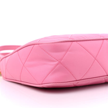 Prada Re-Nylon Saffiano Stitched Mini Re-Edition 1995 Chaine Shoulder Bag Begonia 7 of 8