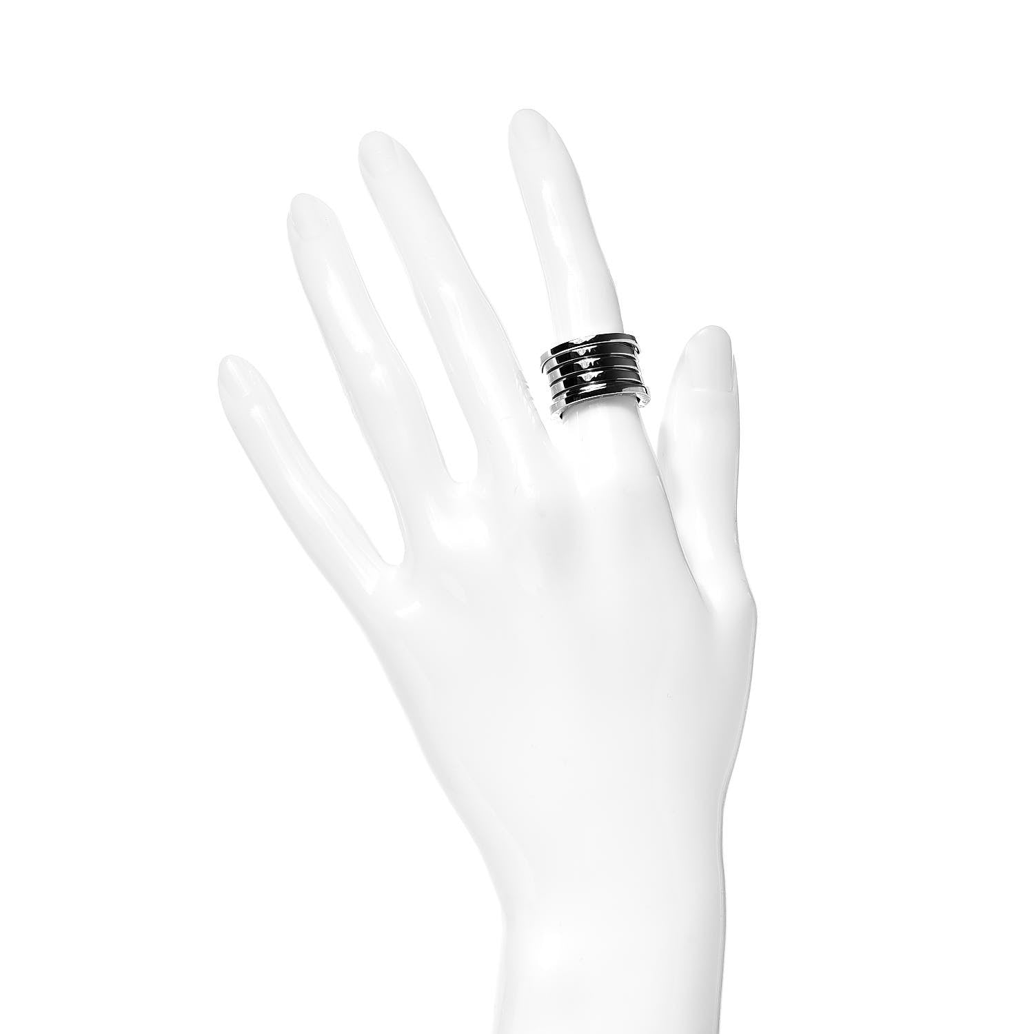 Bulgari 18K White Gold B.Zero1 Five-Band Ring 50 5.25 2 of 6