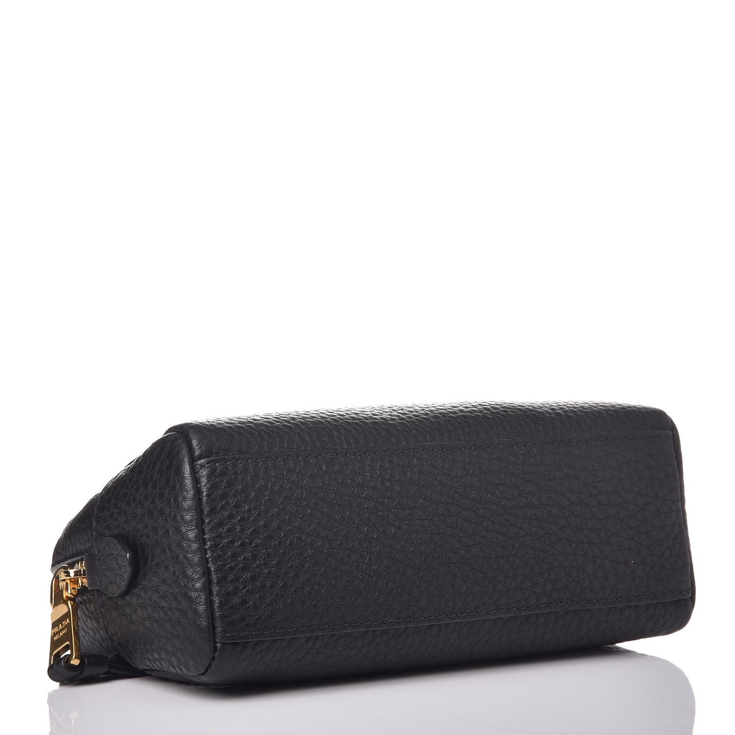 Vitello Daino Cosmetic Pouch Black