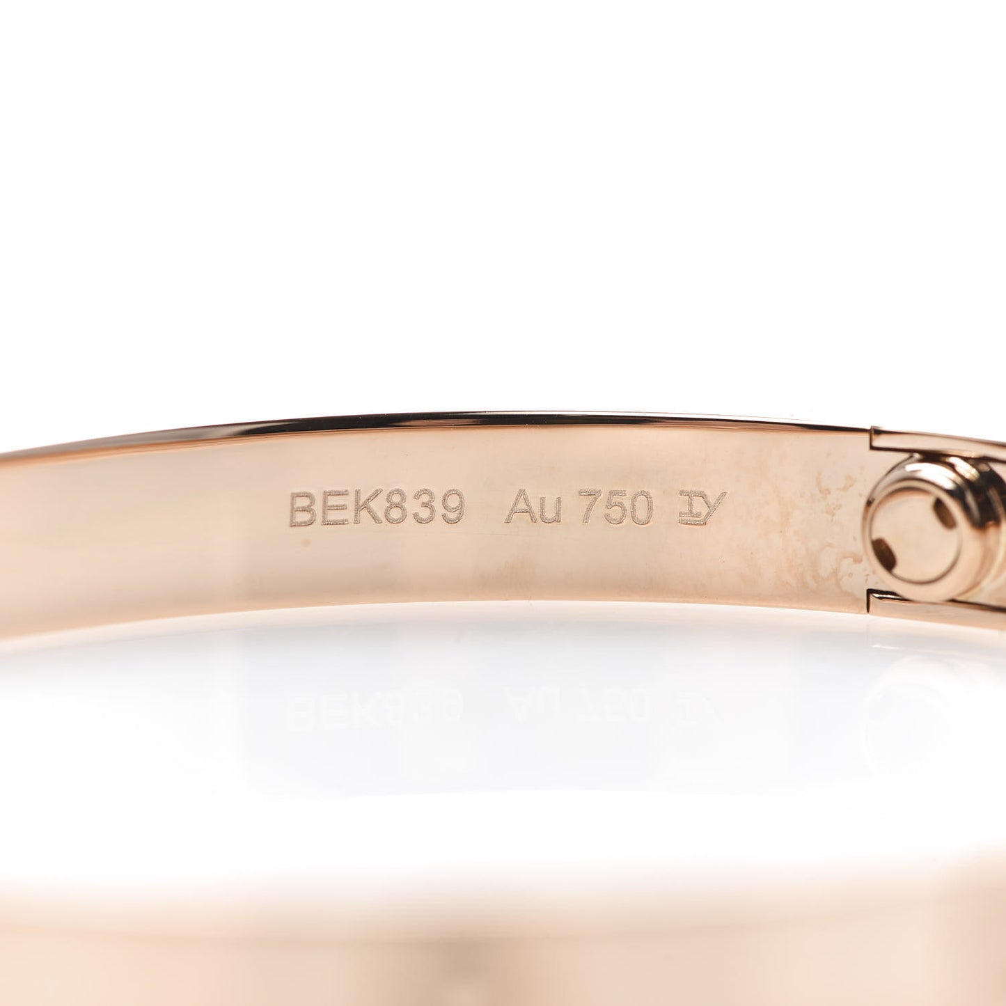 18K Pink Gold LOVE Bracelet 19