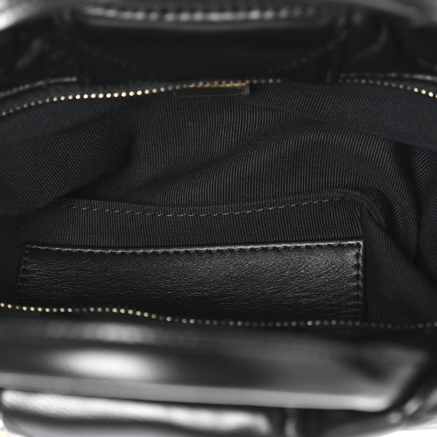 Lambskin Quilted Mini Bow Bag Black