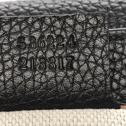 Gucci Pebbled Calfskin Medium Soho Flap Crossbody Black 7 of 10