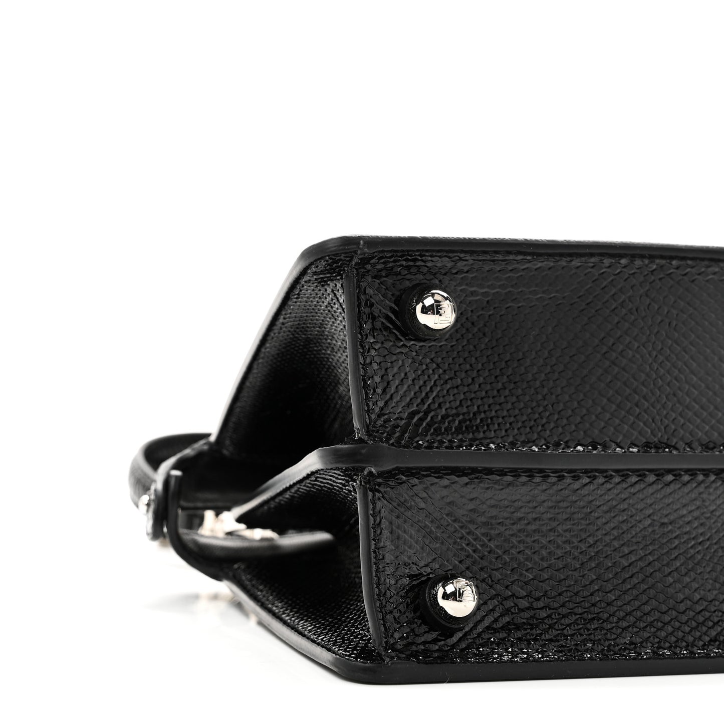 Lizard Petite Peekaboo I SEE U Satchel Black