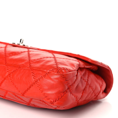 Chanel Calfskin Ultimate Stitch Large Flap Red 9 of 13