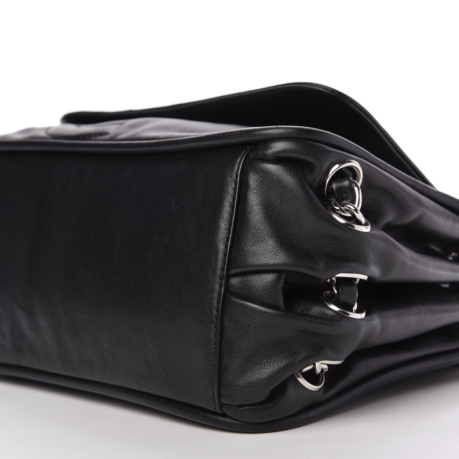 Chanel Calfskin Diagonal Ligne Flap Black 7 of 9