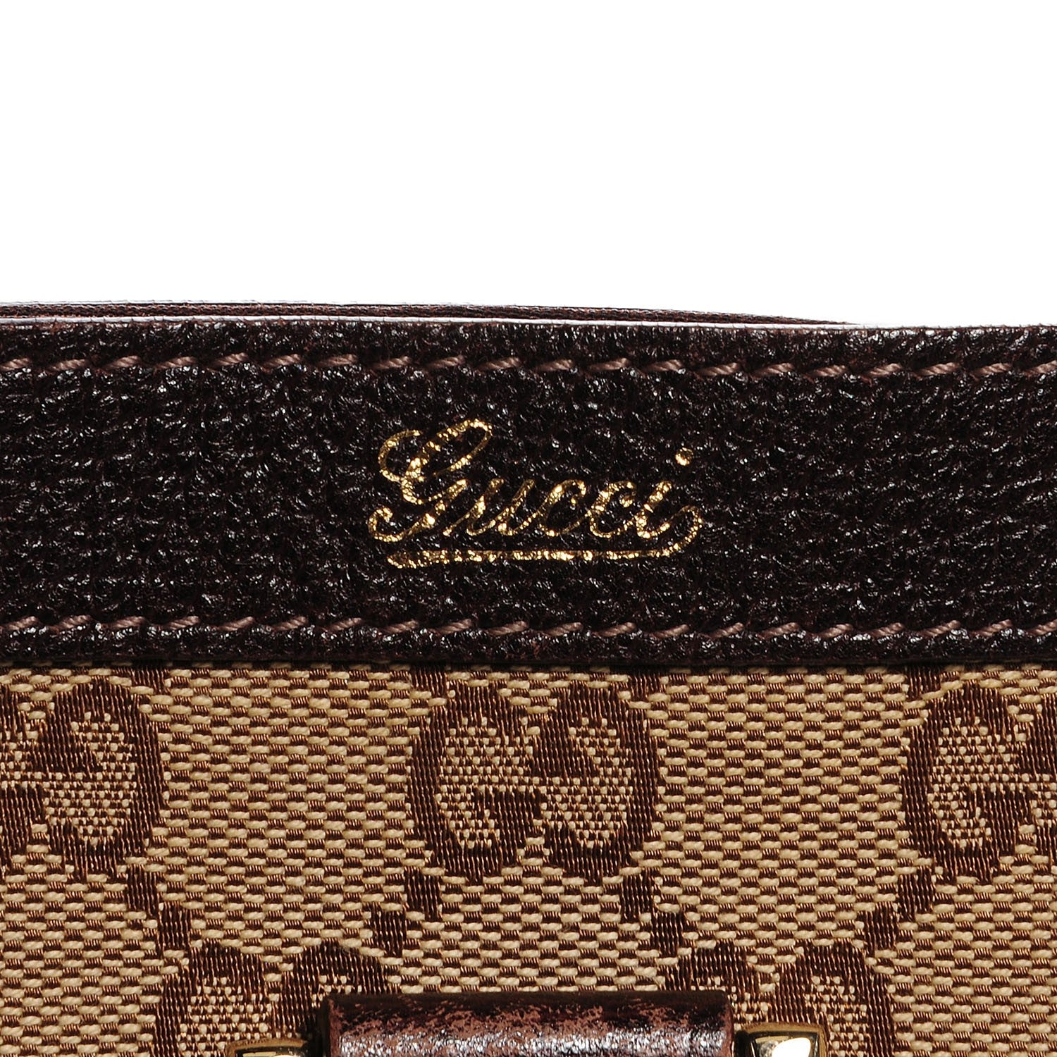 Gucci Monogram Abbey Large Tote Dark Brown 6 of 8