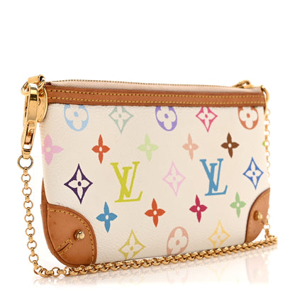 Louis Vuitton Monogram Multicolor Pochette Milla MM White 2 of 9