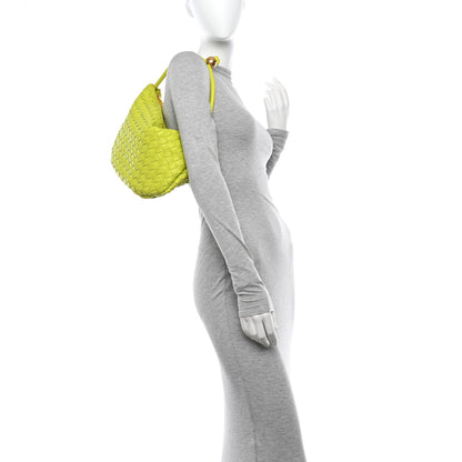Bottega Veneta Nappa Intrecciato Small Turn Pouch Acid Kiwi 2 of 10