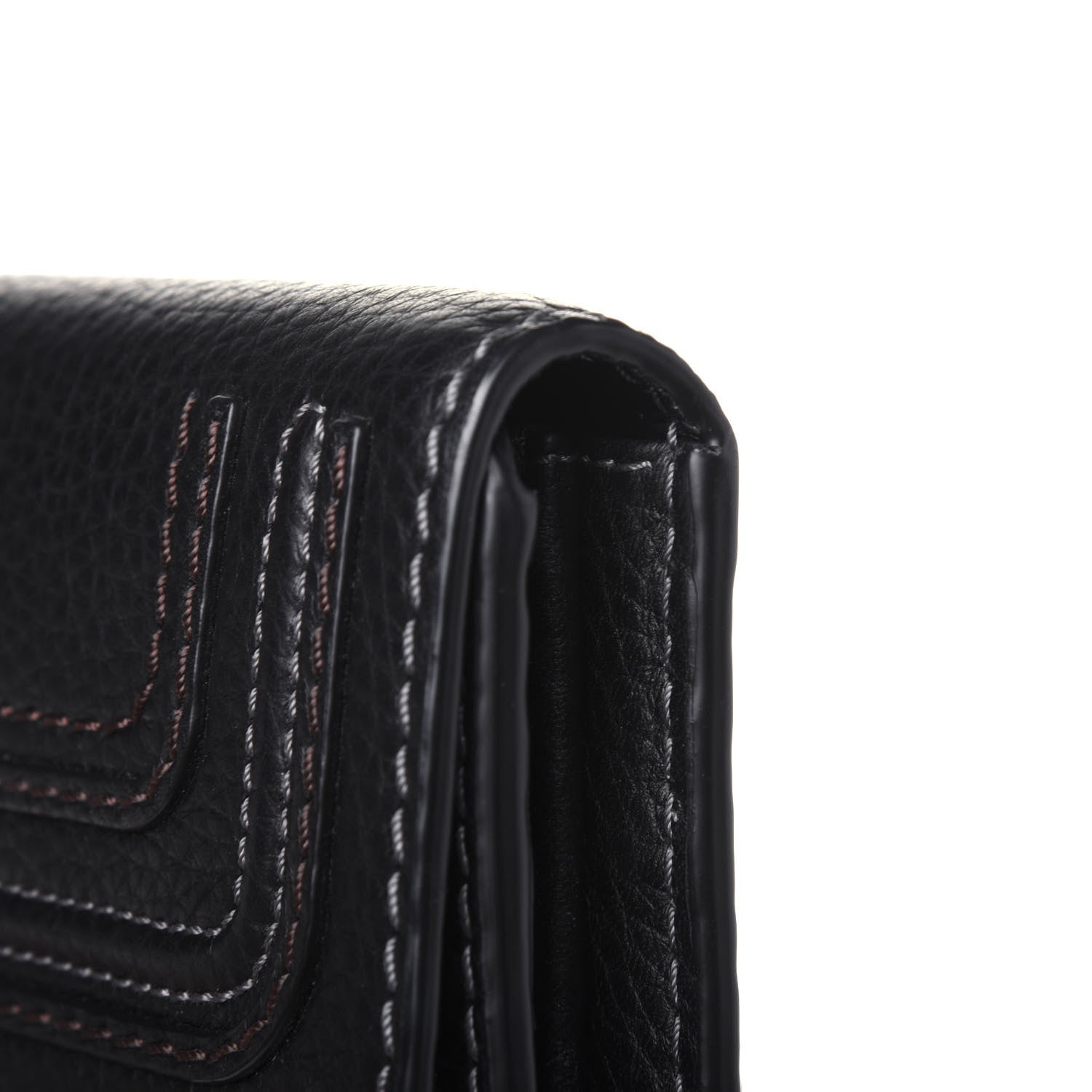 Chloe Calfskin Marcie Continental Flap Wallet Black 14 of 14