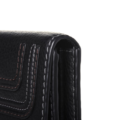 Chloe Calfskin Marcie Continental Flap Wallet Black 14 of 14