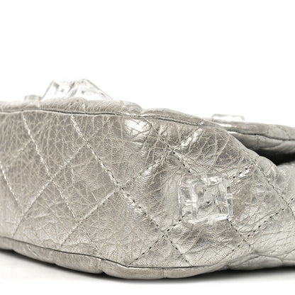 Chanel Calfskin Ice Cube On the Rocks Medium Flap Silver 10 of 10