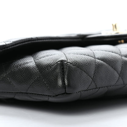 Chanel Caviar Quilted Flap Clutch Black 8 of 9
