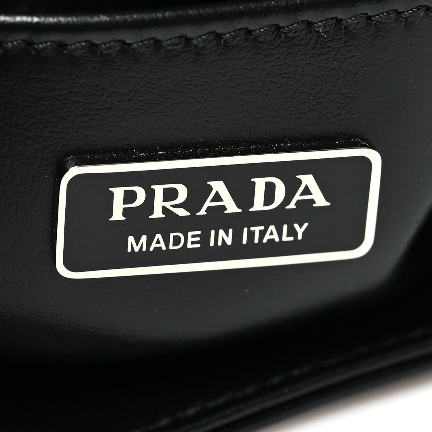 Prada Spazzolato Cleo Shoulder Bag Black 6 of 10