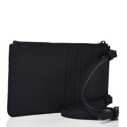 Christian Dior Ultra Matte Calfskin Cannage Lady Dior Zip Wallet With Strap Black 3 of 7