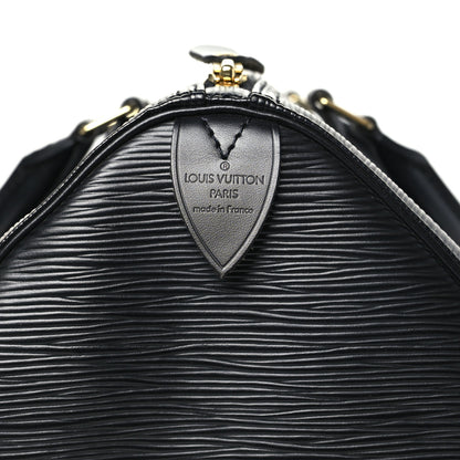 Louis Vuitton Epi Speedy 35 Black 6 of 9