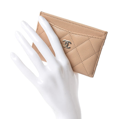 Chanel Caviar Quilted Card Holder Beige 2 of 9