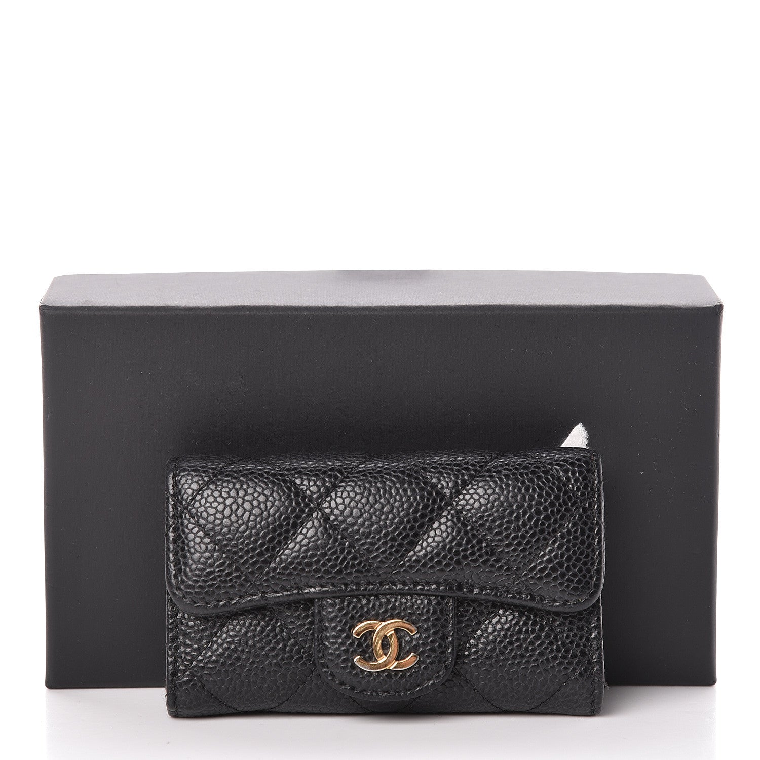 Chanel Caviar Quilted 6 Key Holder Black 13 of 13