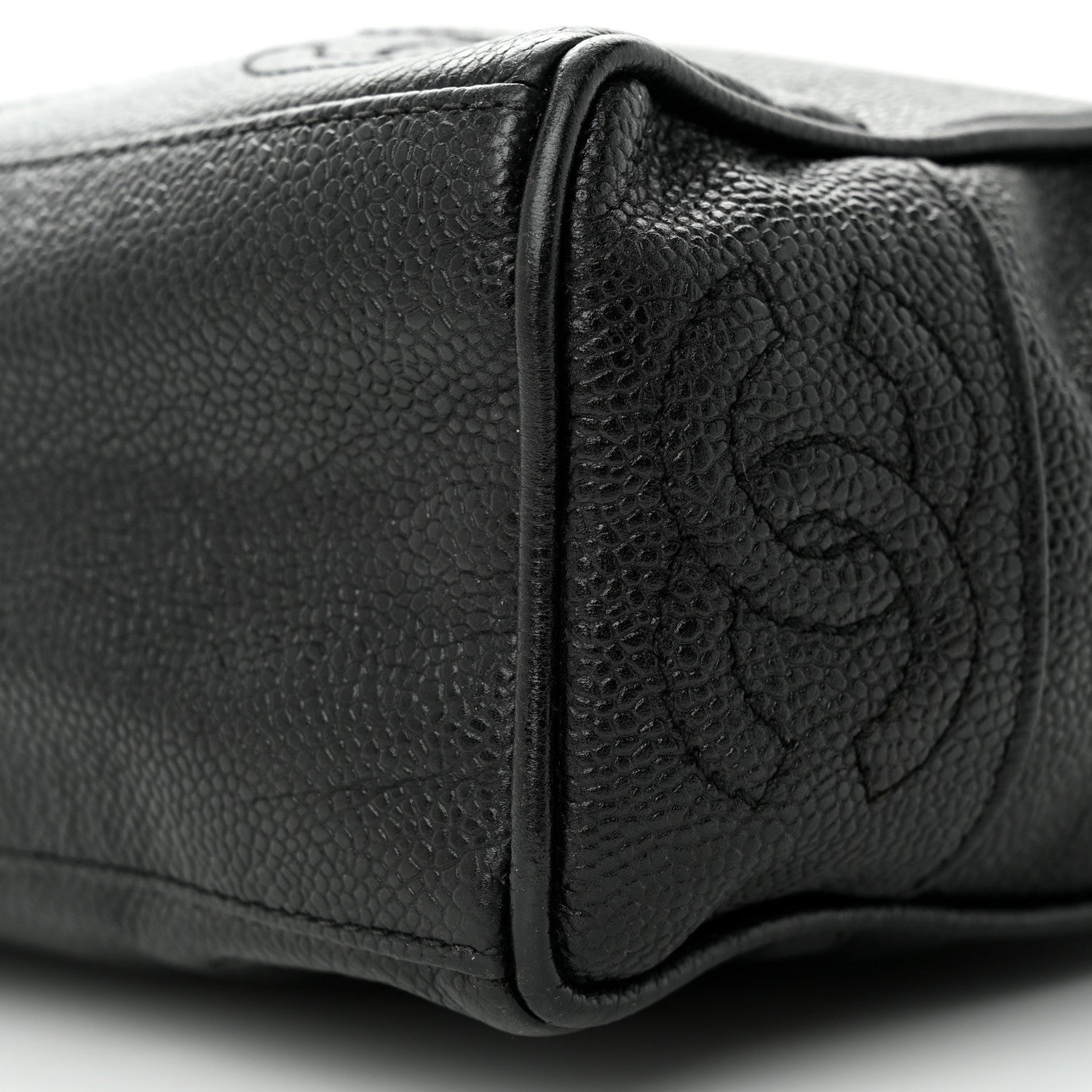 Chanel Caviar CC Shoulder Bag Black 10 of 13