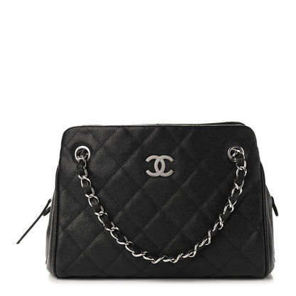 Chanel Caviar Quilted CC Tote Black 1 of 9