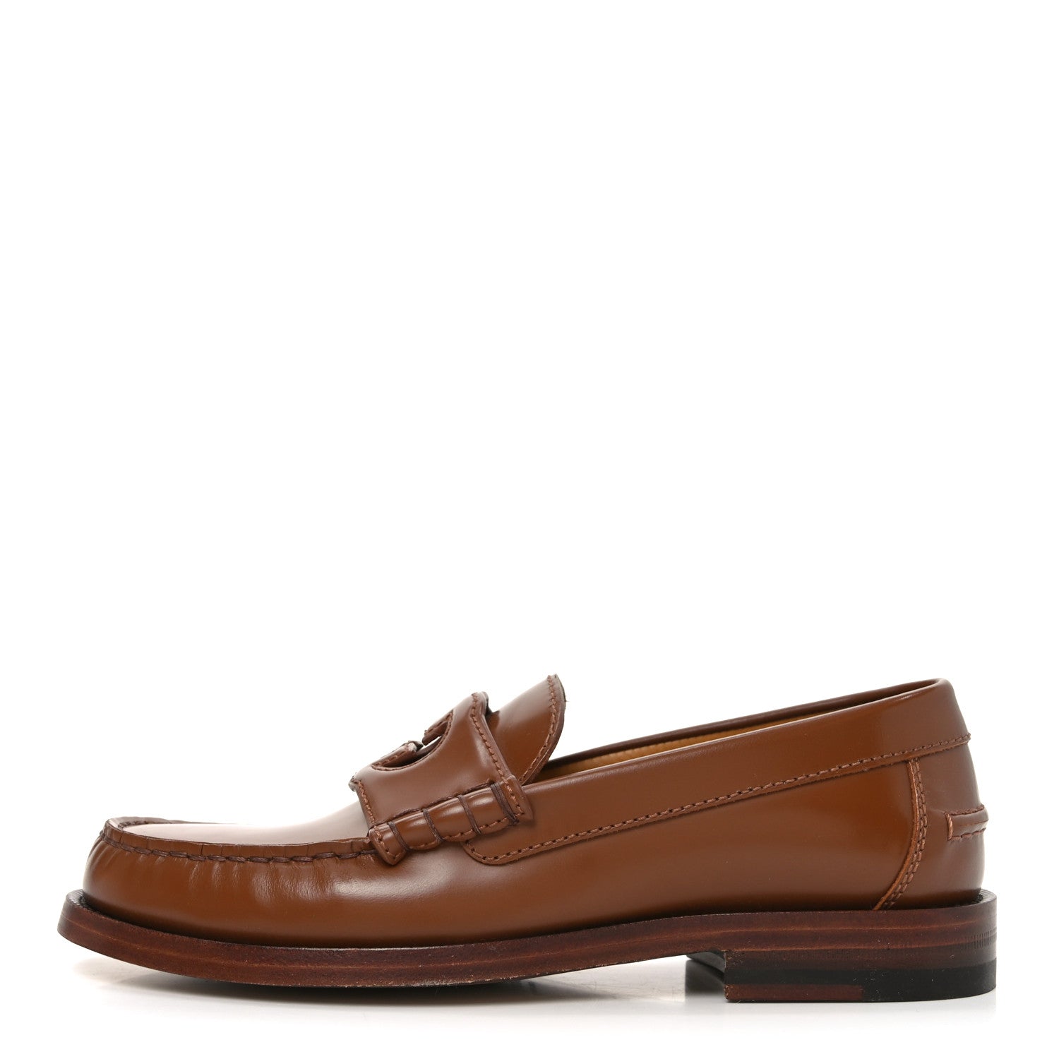 Gucci Millennial Ribot Cut Out Interlocking G Loafers 35 Cuir 1 of 8