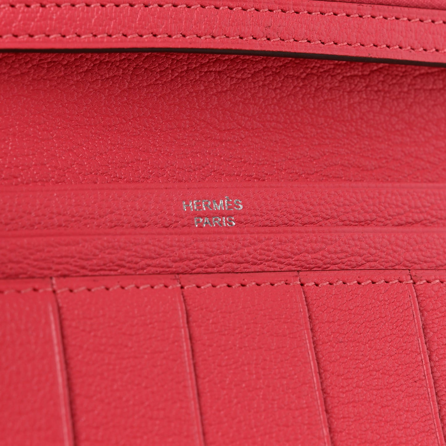 Chevre Mysore Bearn Gusset Wallet Rose Lipstick
