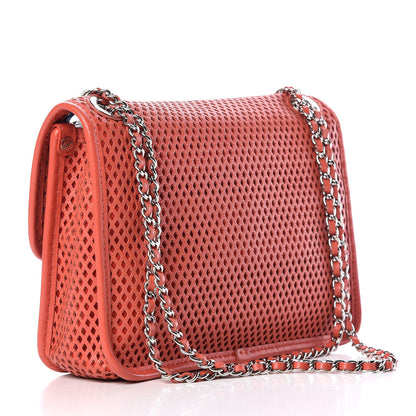 Chanel Perforated Calfskin Small Up In The Air Flap Red 4 of 21