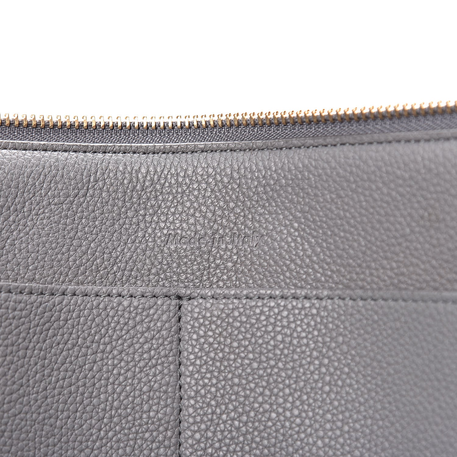Celine Baby Grained Calfskin Medium Tri-Fold Bag Grey 6 of 15