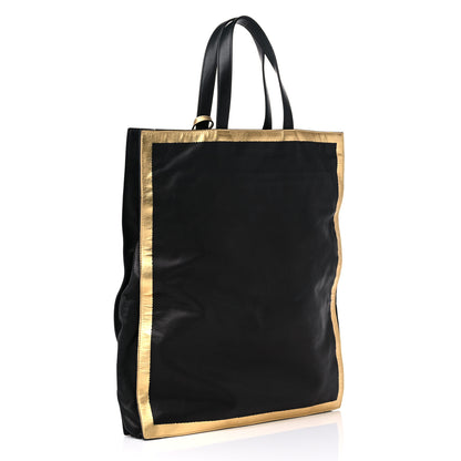 Bottega Veneta Nappa Metallic Tote Black Gold 3 of 12
