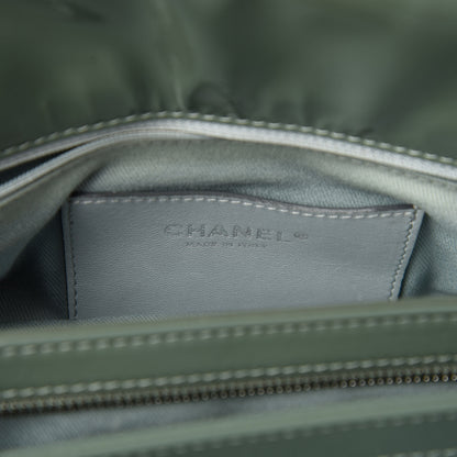 Chanel Patent Quilted Medium Just Mademoiselle Green 8 of 12