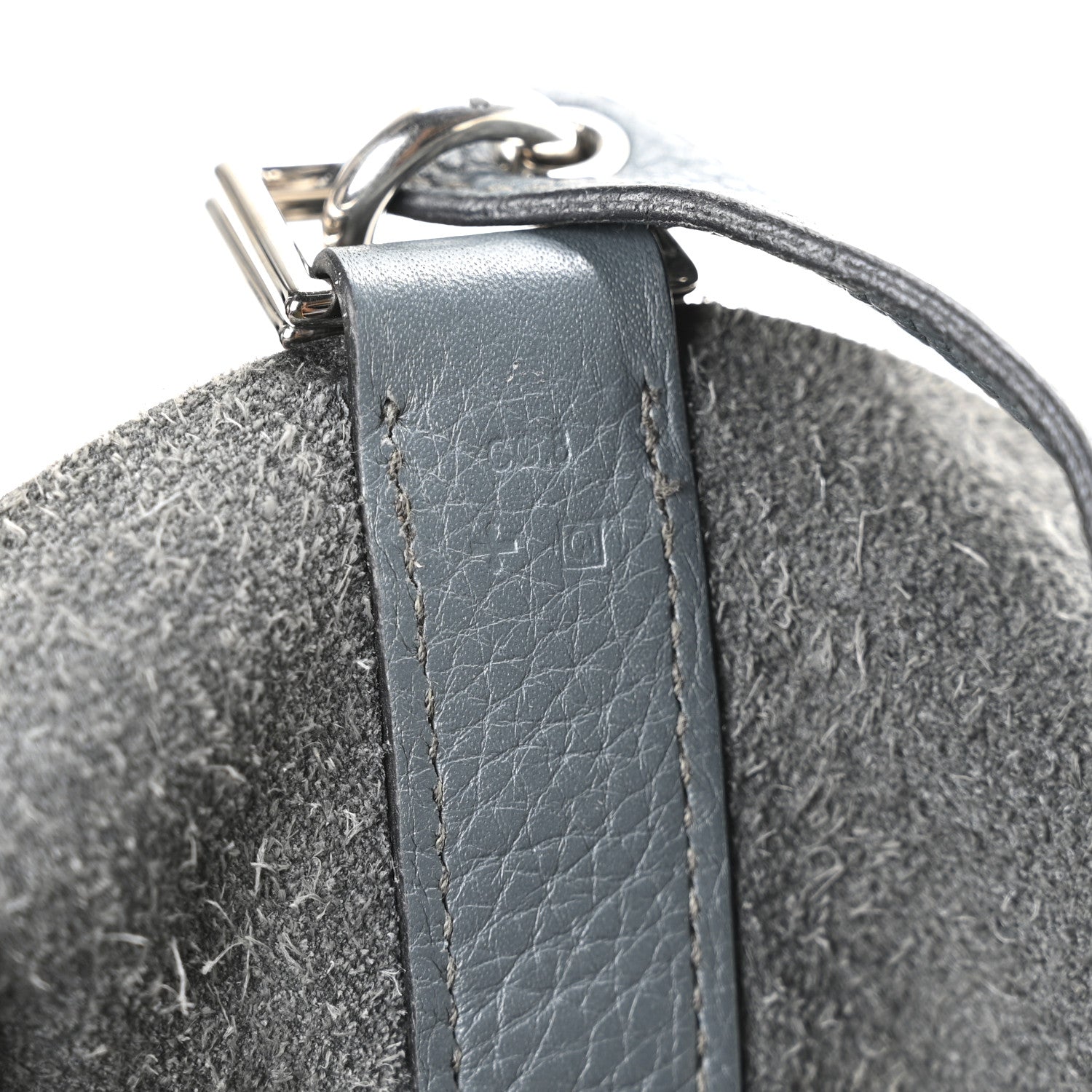 Hermes Taurillon Clemence Picotin Lock TGM  Bleu Orage 7 of 12