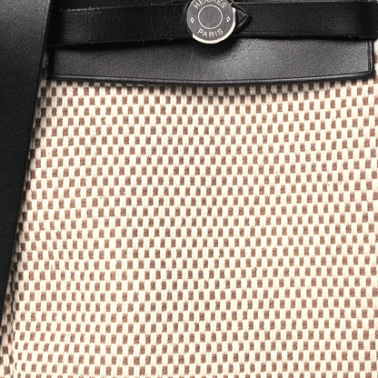 Hermes Toile Herbag TPM Natural Black 10 of 17