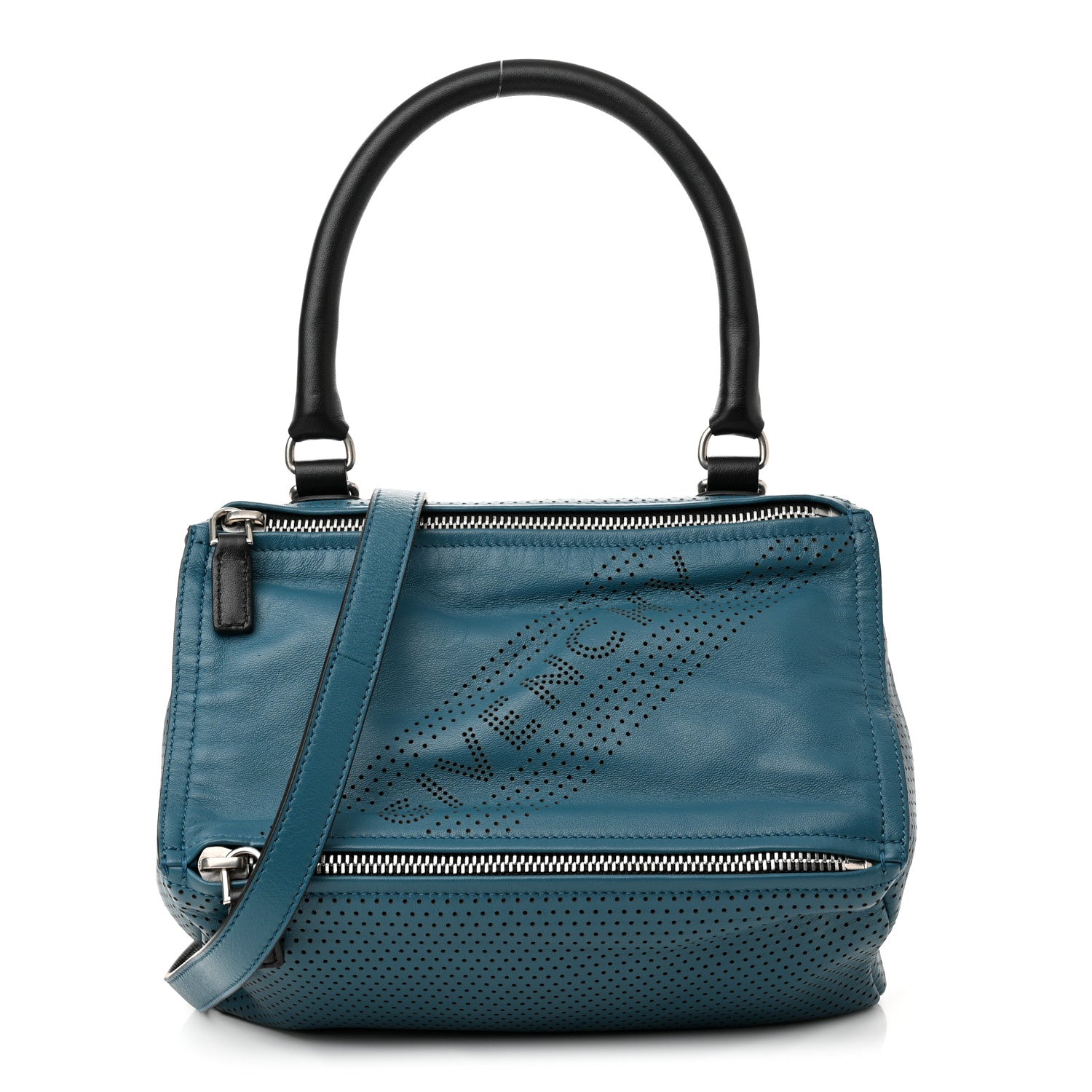 Givenchy Lambskin Perforated Small Pandora Turquoise 1 of 10