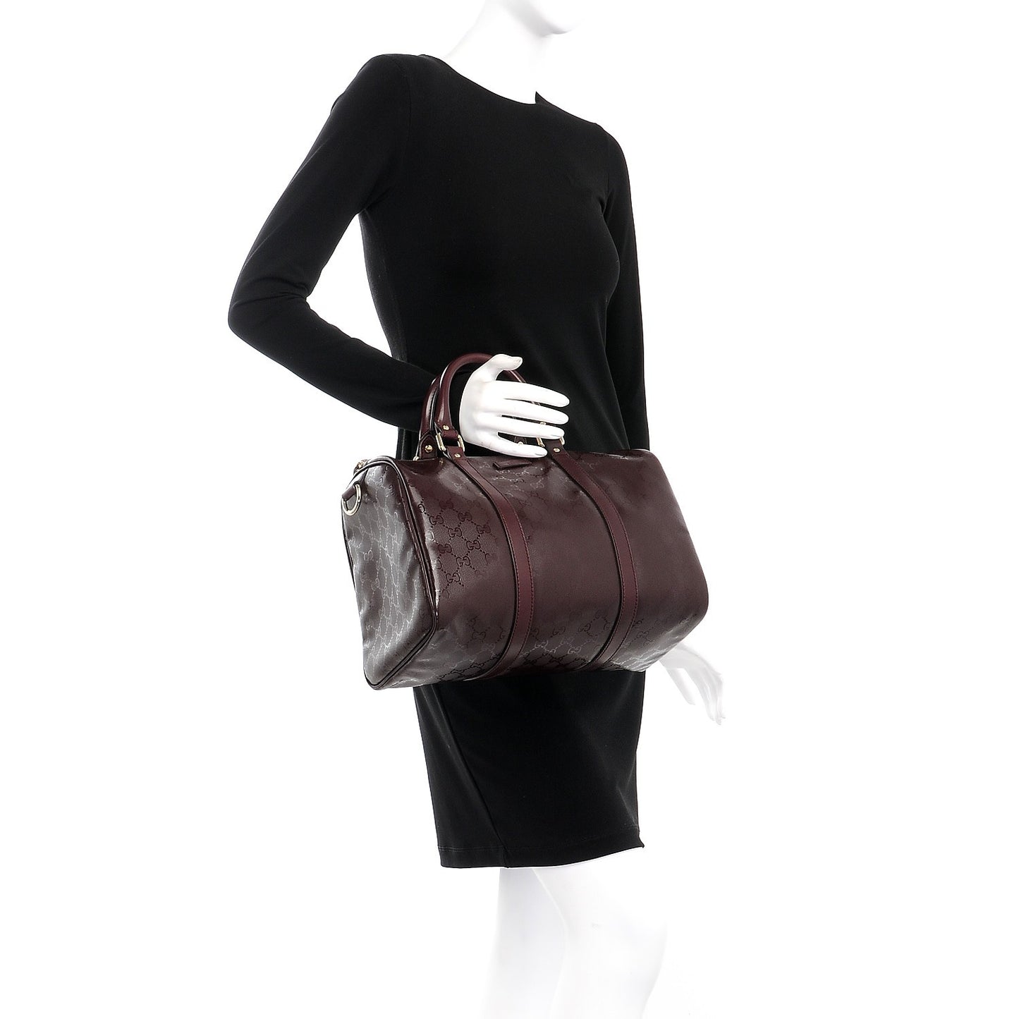 Imprime Monogram Medium Boston Bordeaux