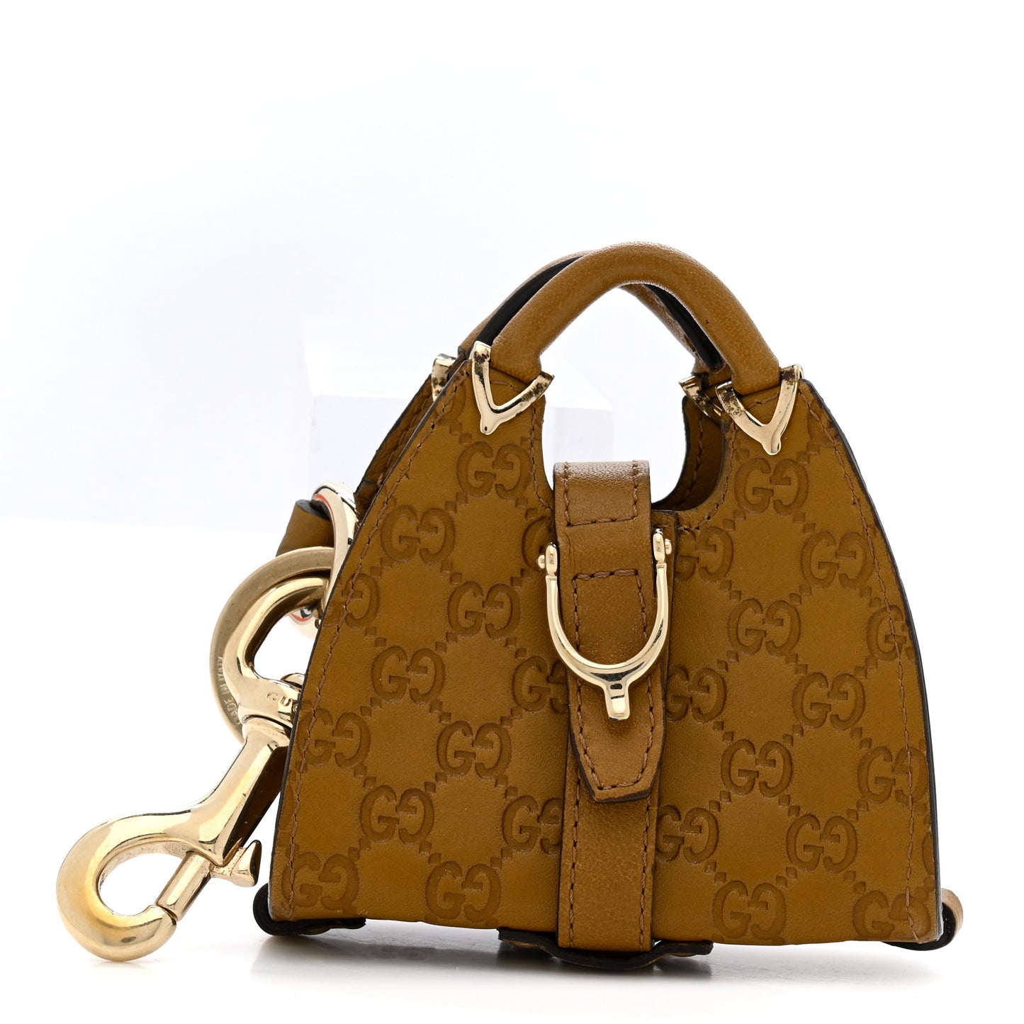 Guccissima Mini Jackie Bag Charm Brown